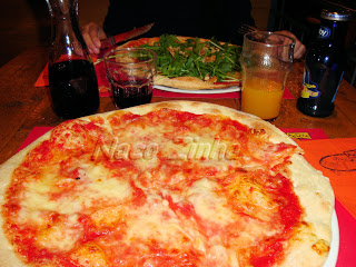 Pizza margherita em Veneza