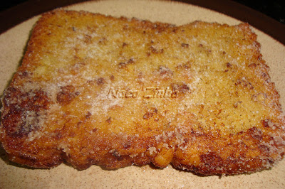 Rabanada feita com pão luso-brasileiro