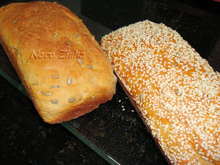 Pão de soja e semente de girassol