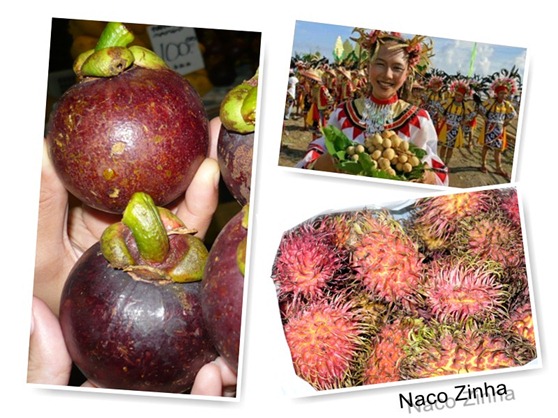 Mangosteen, lanzones e rambutan