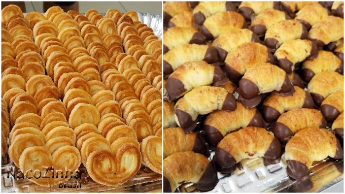 Padaria Benjamim - palmier e folhado com chocolate