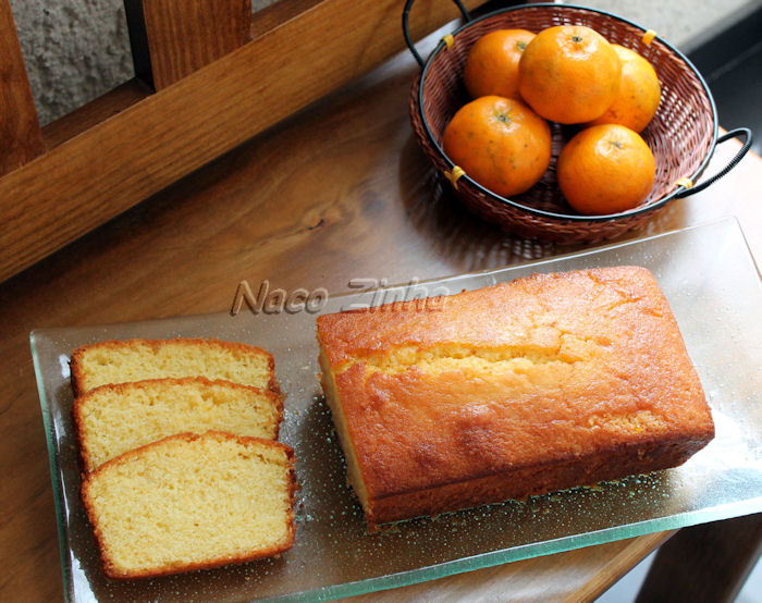 Bolo de mexerica e limão