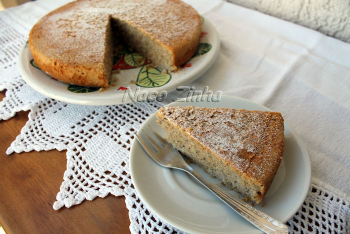 Bolo de maçã sem lactose