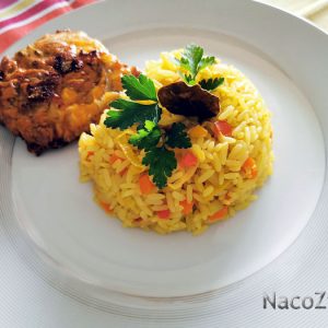 Arroz com legumes e especiarias