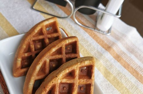 Waffle integral de baunilha