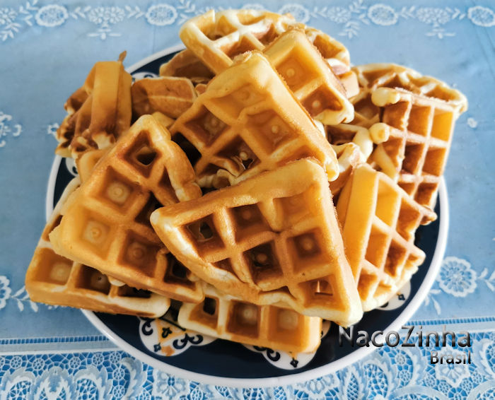 Waffle de baunilha