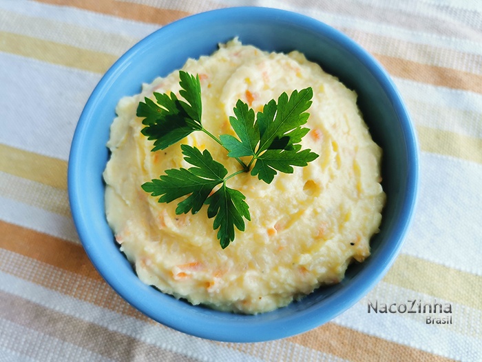 Purê de batata com cenoura