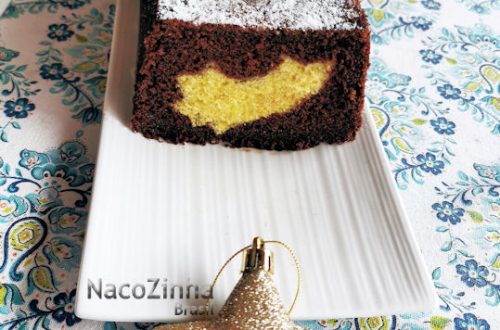 Bolo de Natal de chocolate com estrela cadente