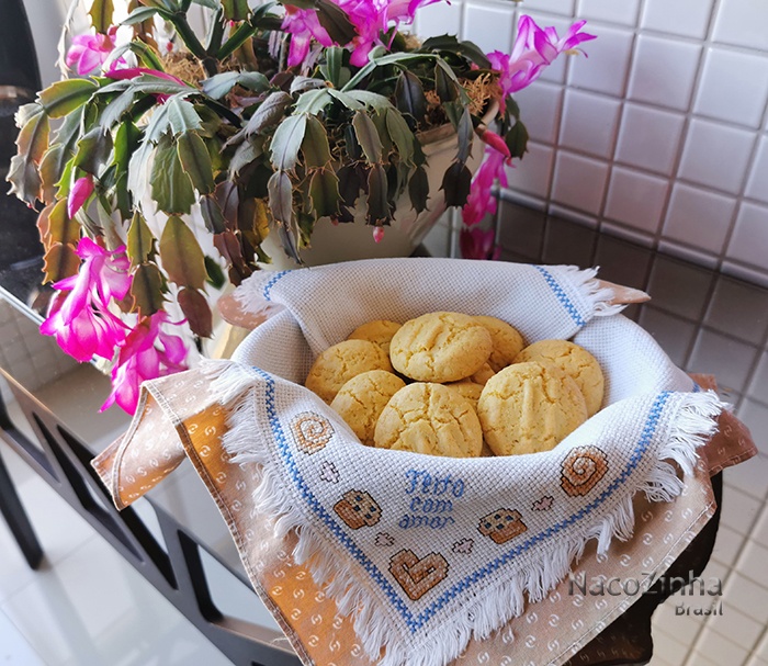 Biscoito de fubá e polvilho