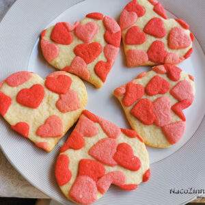 Biscoitos de coração para o Valentine's Day