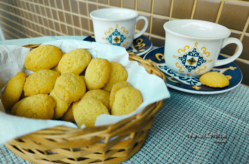 Biscoito de fubá com laranja